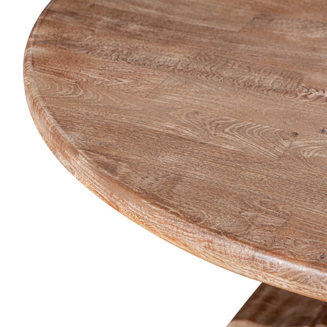San Rafael 48" Round Dining Table in Antique Oak from Home Trends & Design - Luna Furniture