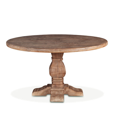 San Rafael 48" Round Dining Table in Antique Oak from Home Trends & Design - Luna Furniture