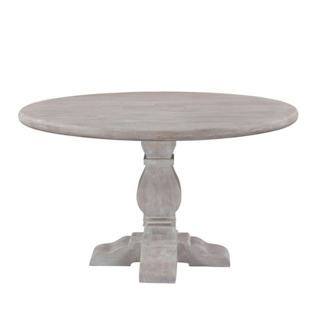 San Rafael Heirloom White 48" Round Dining Table from Home Trends & Design - Luna Furniture