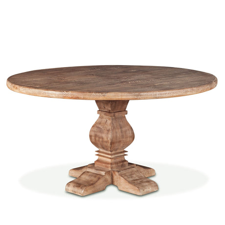 San Rafael 54" Round Dining Table in Antique Oak from Home Trends & Design - Luna Furniture