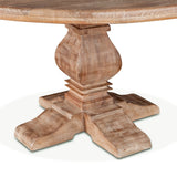 San Rafael 54" Round Dining Table in Antique Oak from Home Trends & Design - Luna Furniture