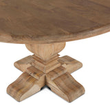 San Rafael 54" Round Dining Table in Antique Oak from Home Trends & Design - Luna Furniture