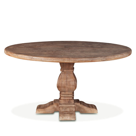 San Rafael 54" Round Dining Table in Antique Oak from Home Trends & Design - Luna Furniture