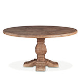 San Rafael 60" Round Dining Table in Antique Oak from Home Trends & Design - Luna Furniture