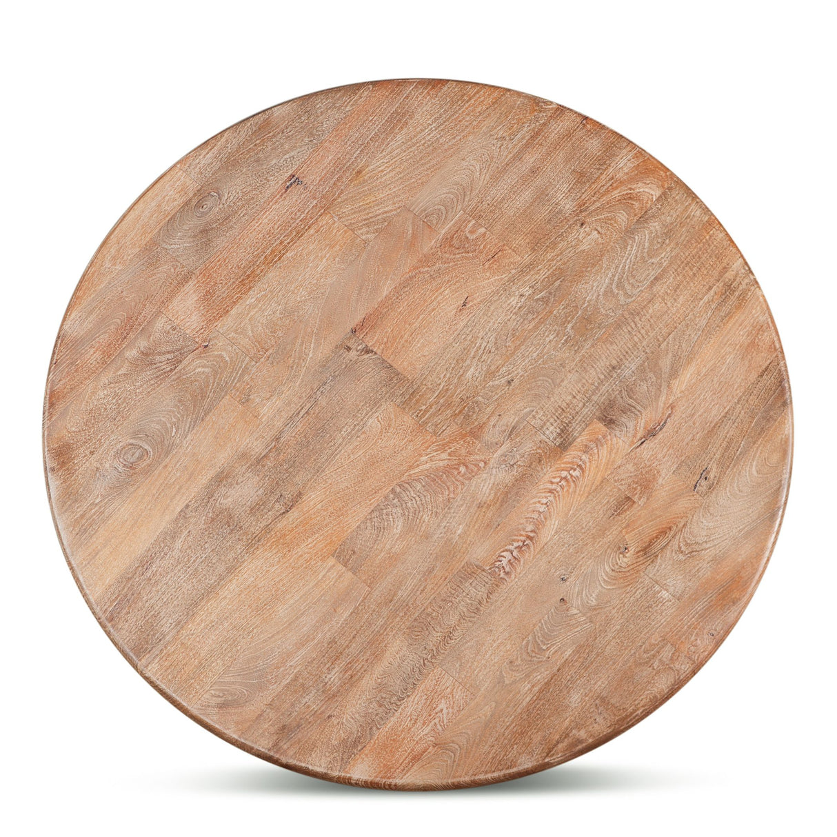 San Rafael 60" Round Dining Table in Antique Oak from Home Trends & Design - Luna Furniture
