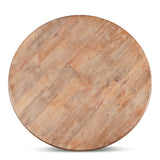 San Rafael 60" Round Dining Table in Antique Oak from Home Trends & Design - Luna Furniture