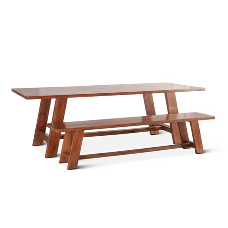Savannah 94" Dining Table in Cinnamon Brown from Home Trends & Design - Luna Furniture