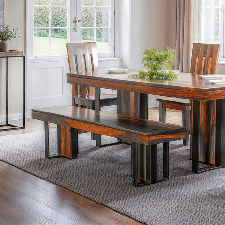 Sierraville 80" Dining Table in Capri Sheesham from Home Trends & Design - Luna Furniture