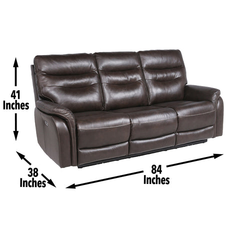 Fortuna Coffee Dual Power Reclining Sofa from Steve Silver - Luna Furniture