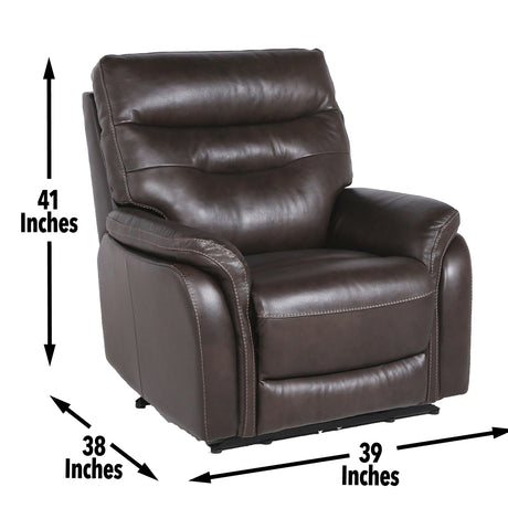 Fortuna Coffee Dual Power Recliner from Steve Silver - Luna Furniture
