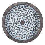 Taara Round Tray in Floral Pattern from Home Trends & Design - Luna Furniture
