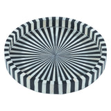 Taara Round Tray in Radial Pattern from Home Trends & Design - Luna Furniture