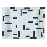 Taara Rectangular Tray in Black and White Pattern from Home Trends & Design - Luna Furniture