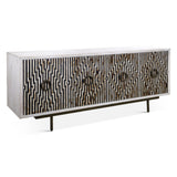 Taara 72" Sideboard with Horn and Wood Inlay on Metal Base from Home Trends & Design - Luna Furniture