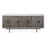 Taara 72" Sideboard with Horn and Wood Inlay on Metal Base from Home Trends & Design - Luna Furniture
