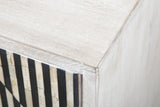 Taara 72" Sideboard with Horn and Wood Inlay on Metal Base from Home Trends & Design - Luna Furniture