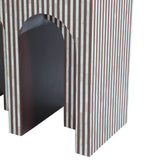Taara 48" Arched Console Table in Brown and White Bone Inlay from Home Trends & Design - Luna Furniture