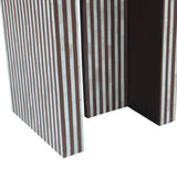 Taara 48" Arched Console Table in Brown and White Bone Inlay from Home Trends & Design - Luna Furniture