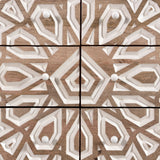 Tangiers 61" Six Drawer Dresser in Carved Natural White from Home Trends & Design - Luna Furniture
