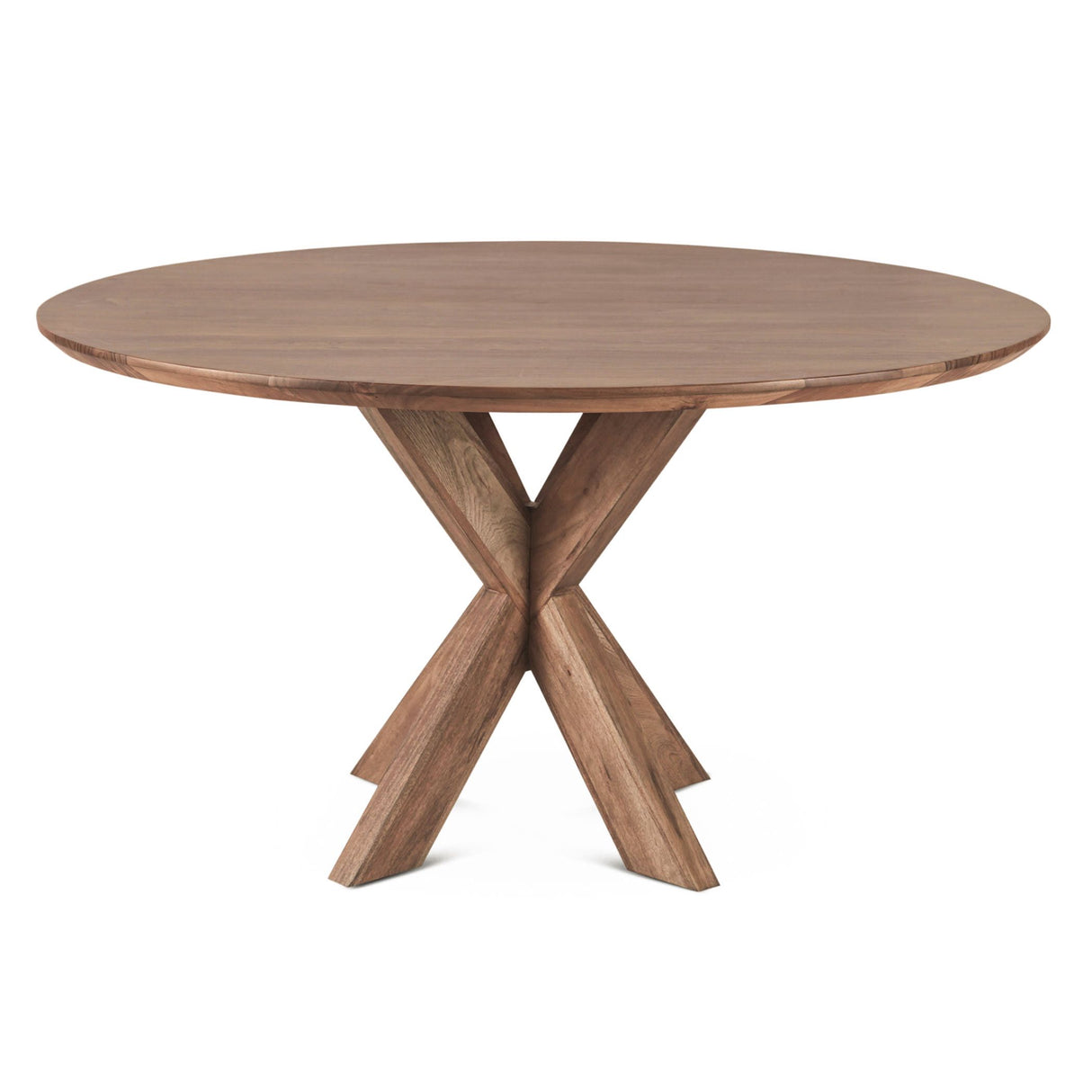 Tallinn 54" Round Dining Table in Weathered Acacia from Home Trends & Design - Luna Furniture