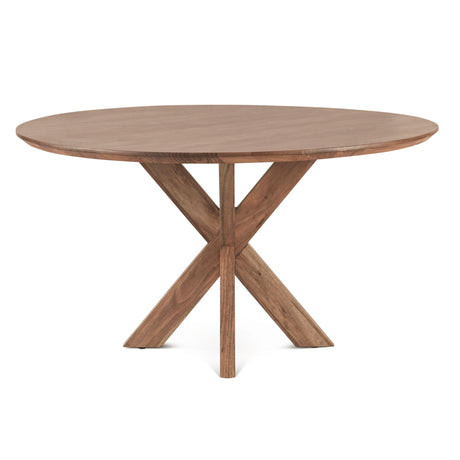 Tallinn 54" Round Dining Table in Weathered Acacia from Home Trends & Design - Luna Furniture
