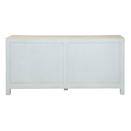 Taj 71" Dresser with Plinth Base in Carved Heirloom White from Home Trends & Design - Luna Furniture