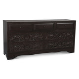 Taj 71" Dresser with Plinth Base in Vintage Brown from Home Trends & Design - Luna Furniture