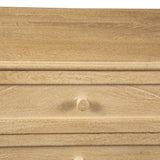 Taj 28" Three Drawer Nightstand in Whitewash from Home Trends & Design - Luna Furniture