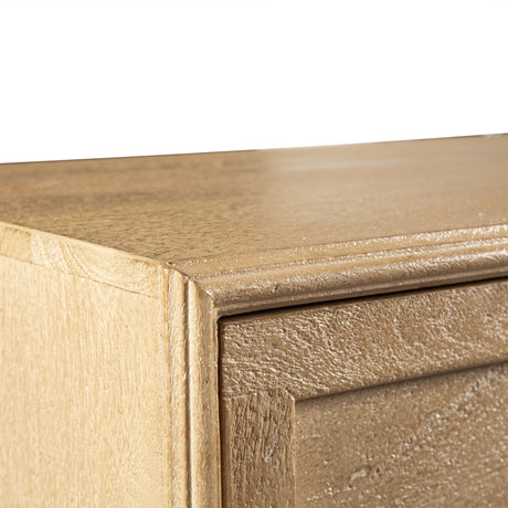 Taj 28" Three Drawer Nightstand in Whitewash from Home Trends & Design - Luna Furniture