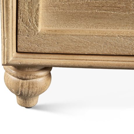 Taj 28" Three Drawer Nightstand in Whitewash from Home Trends & Design - Luna Furniture