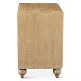 Taj 28" Three Drawer Nightstand in Whitewash from Home Trends & Design - Luna Furniture