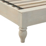 Taj Queen Bed in Hand Carved Heirloom White from Home Trends & Design - Luna Furniture