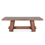 Timbers Barrel 94" Dining Table in Light Vinegar Acacia from Home Trends & Design - Luna Furniture