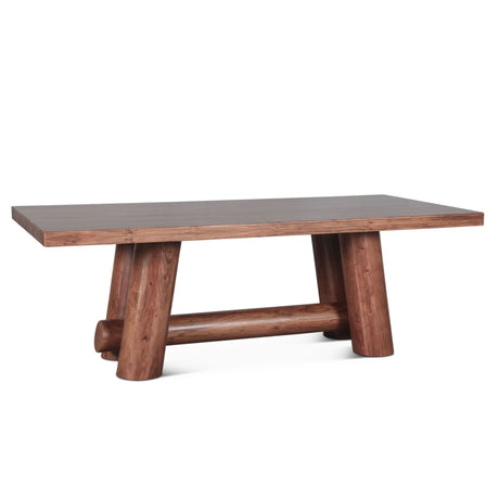 Timbers Barrel 94" Dining Table in Light Vinegar Acacia from Home Trends & Design - Luna Furniture