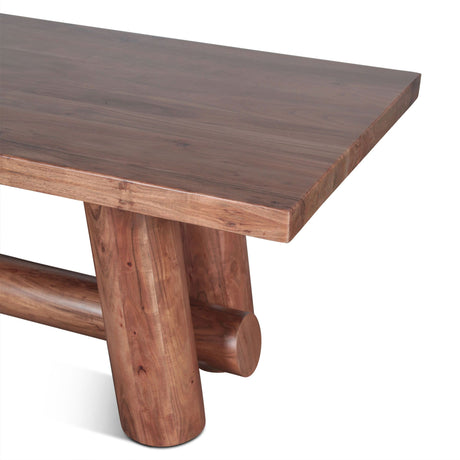 Timbers Barrel 94" Dining Table in Light Vinegar Acacia from Home Trends & Design - Luna Furniture