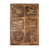 Iron Ceiling Panel Wall Hanging with 6 panels in Antique White from Home Trends & Design - Luna Furniture