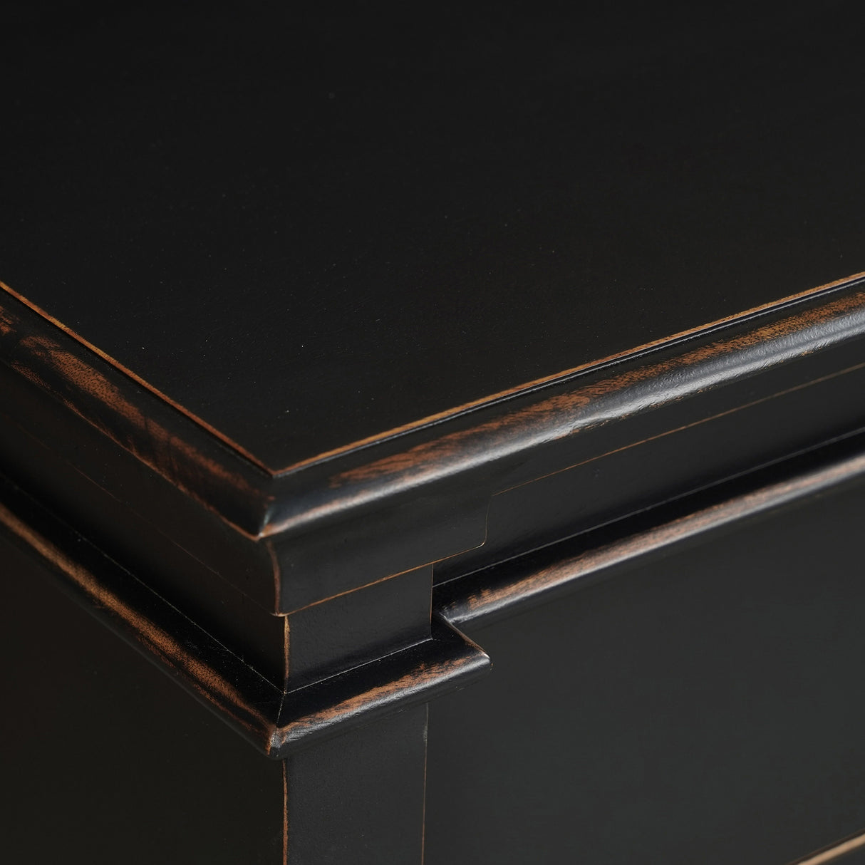 Turin 70" Dresser in Distressed Black from Home Trends & Design - Luna Furniture
