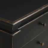 Turin 70" Dresser in Distressed Black from Home Trends & Design - Luna Furniture