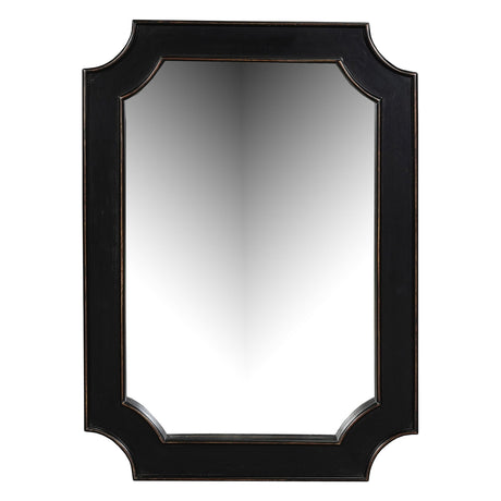 Turin 31" Mirror in Distressed Black from Home Trends & Design - Luna Furniture