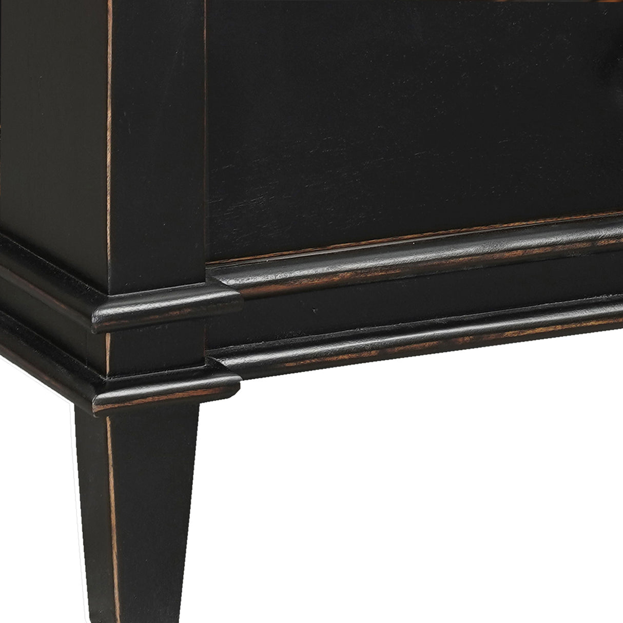 Turin 30" Nightstand in Distressed Black from Home Trends & Design - Luna Furniture