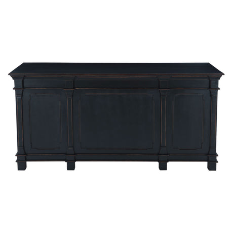Turin 66" Distressed Black Office Desk from Home Trends & Design - Luna Furniture