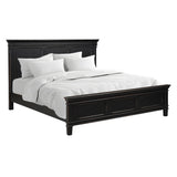 Turin King Bed in Distressed Black from Home Trends & Design - Luna Furniture