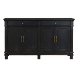Turin 70" Sideboard in Distressed Black from Home Trends & Design - Luna Furniture