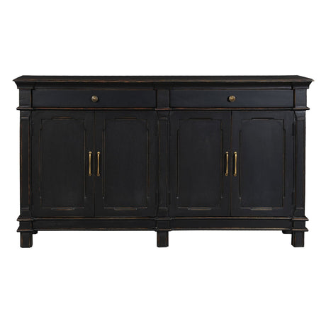 Turin 70" Sideboard in Distressed Black from Home Trends & Design - Luna Furniture
