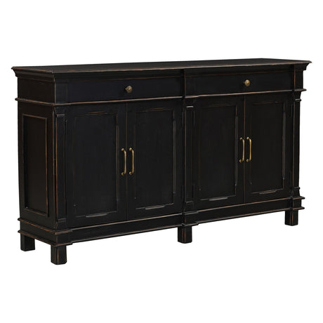 Turin 70" Sideboard in Distressed Black from Home Trends & Design - Luna Furniture