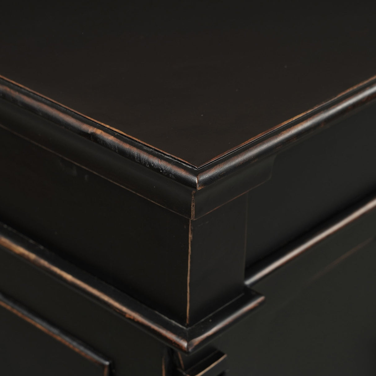 Turin 70" Sideboard in Distressed Black from Home Trends & Design - Luna Furniture