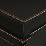 Turin 70" Sideboard in Distressed Black from Home Trends & Design - Luna Furniture
