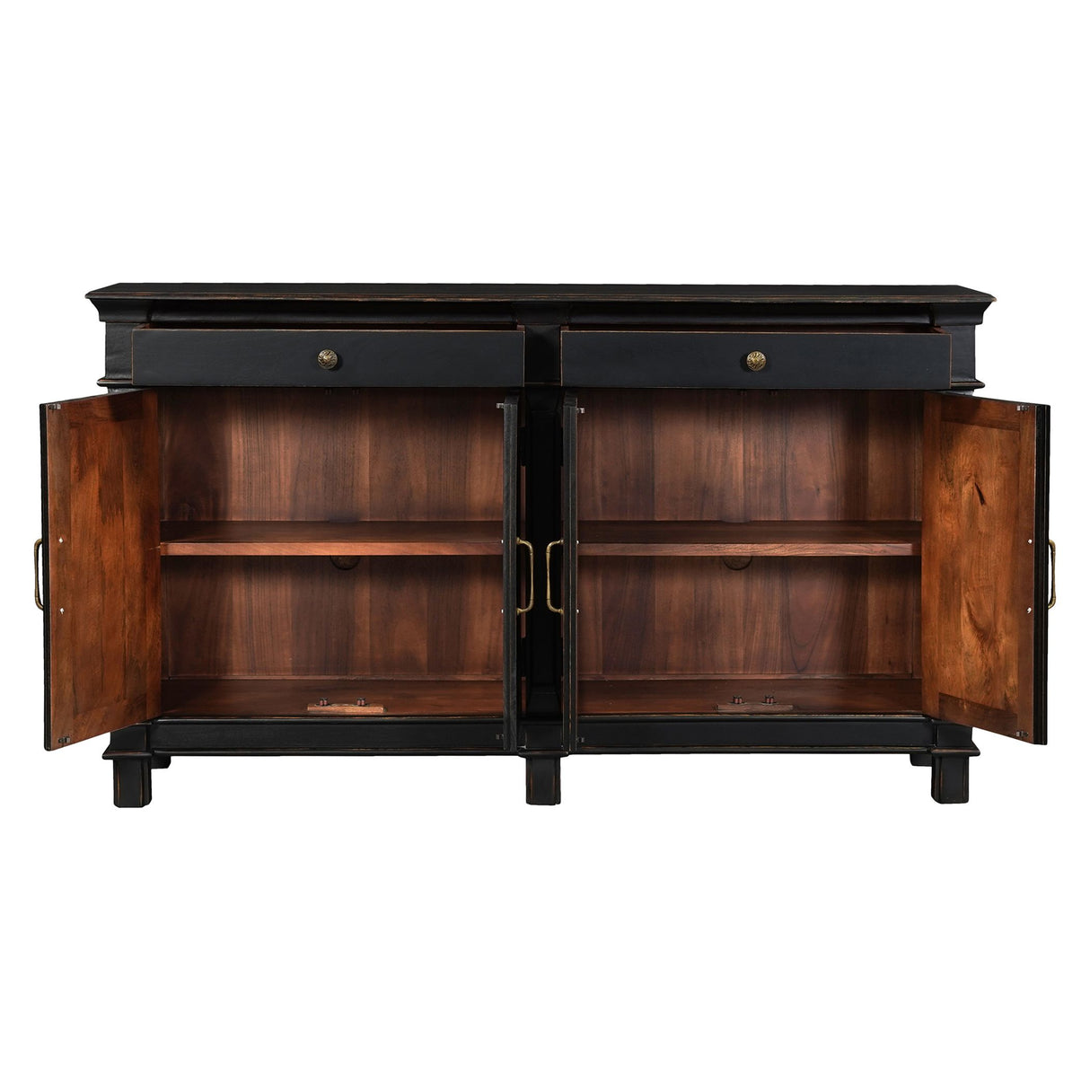Turin 70" Sideboard in Distressed Black from Home Trends & Design - Luna Furniture