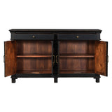 Turin 70" Sideboard in Distressed Black from Home Trends & Design - Luna Furniture