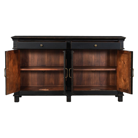 Turin 70" Sideboard in Distressed Black from Home Trends & Design - Luna Furniture